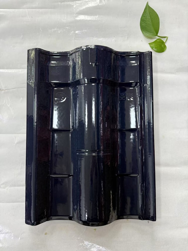 圣泰6.5斤仿古挂瓦 亮光兰灰 300X400